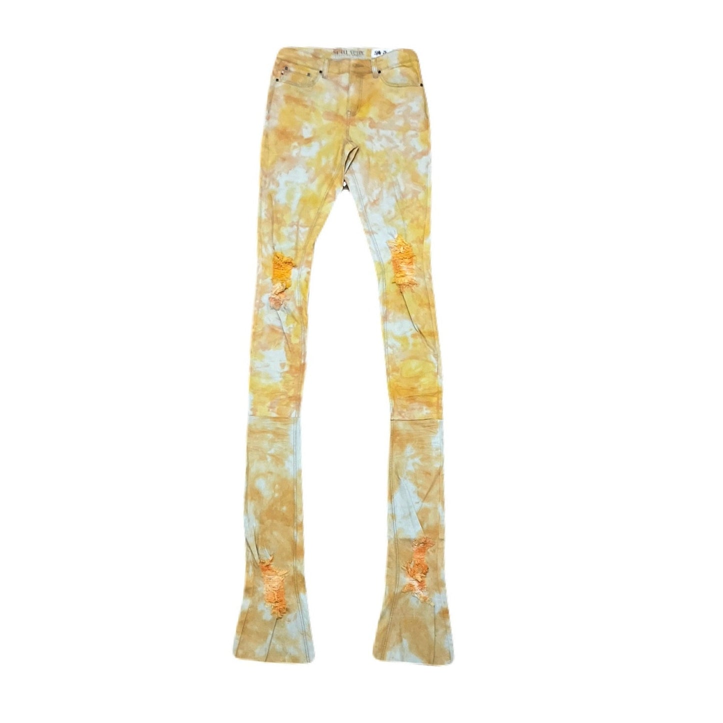 Si Tu Veux Yellow Superstack Men’s Jean’s Size 32 New
