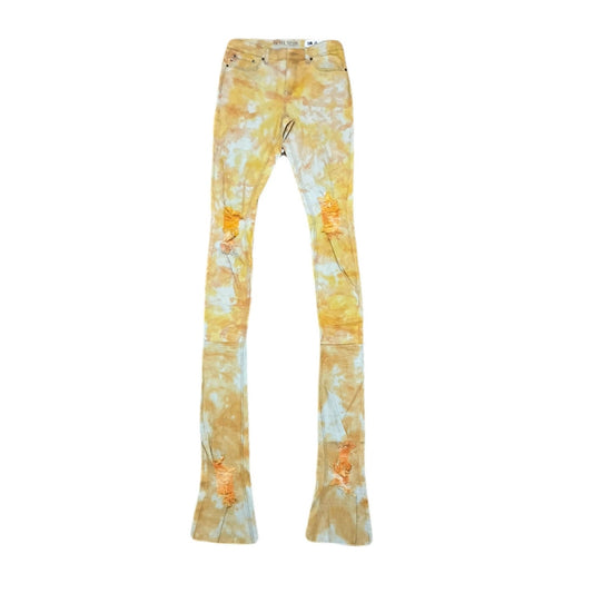 Si Tu Veux Yellow Superstack Men’s Jean’s Size 32 New