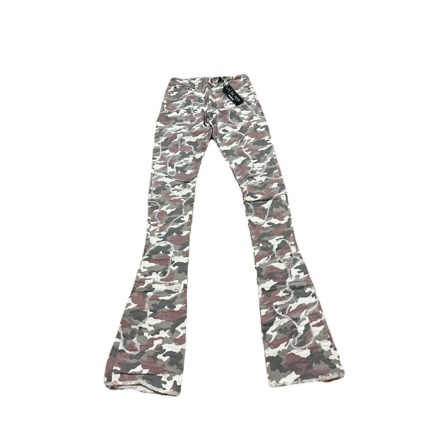 Si Tu Veux Cream Amy Superstack Men’s Jeans Size 32