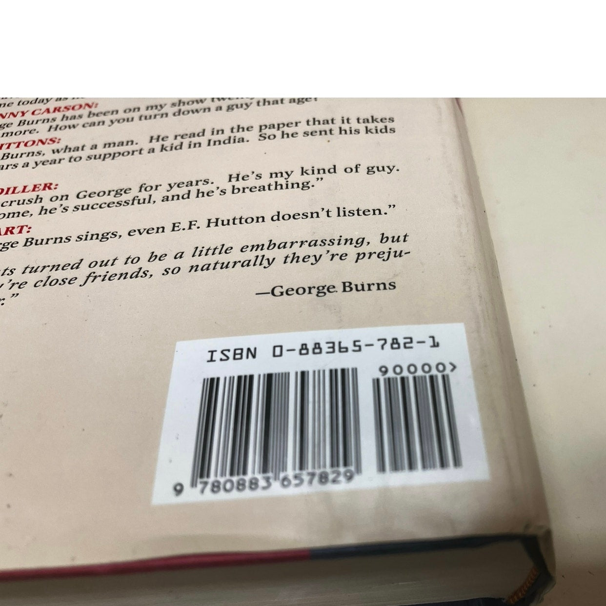 The Most of George Burns HardCover Book