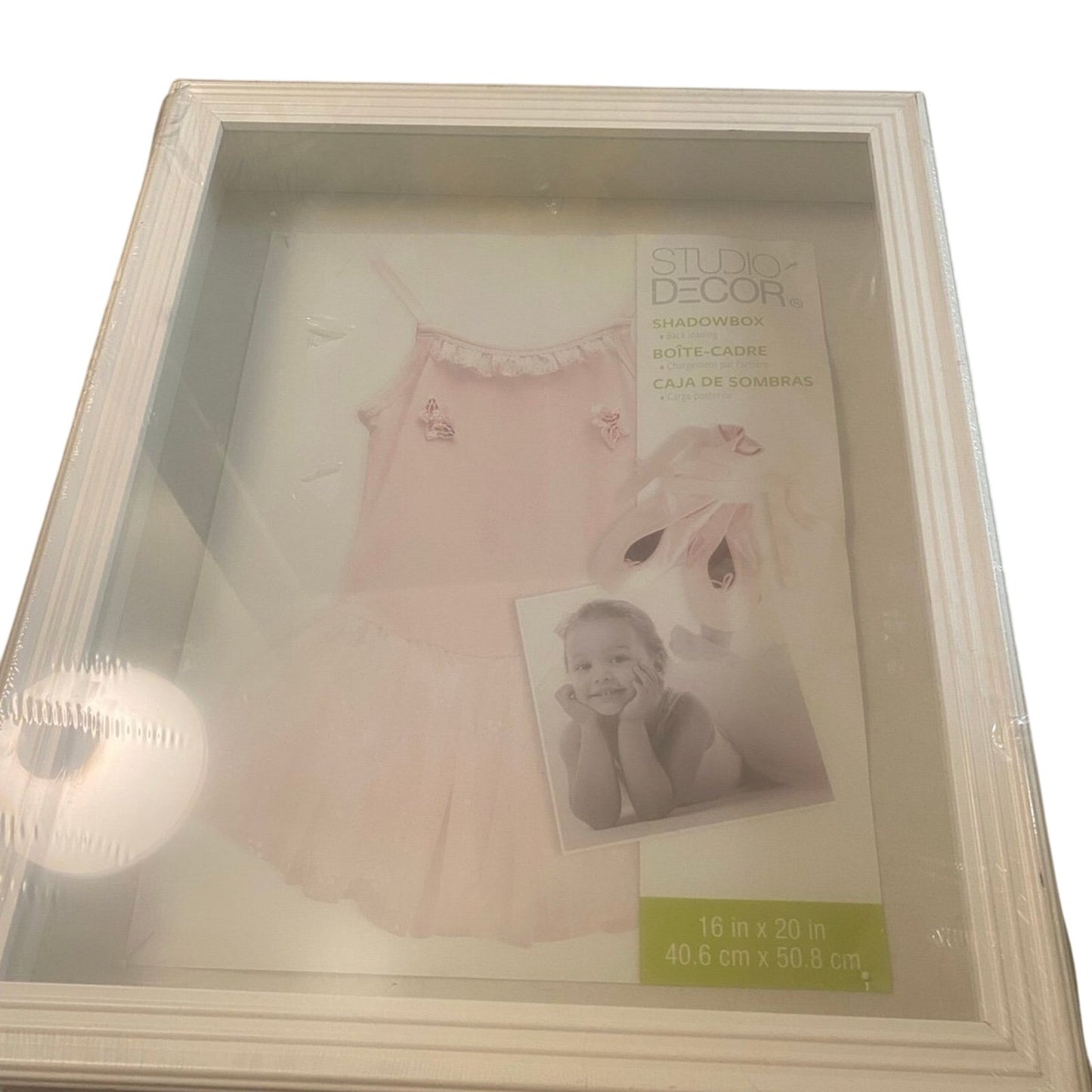 White 16" x 20" Shadow Box by Studio Décor