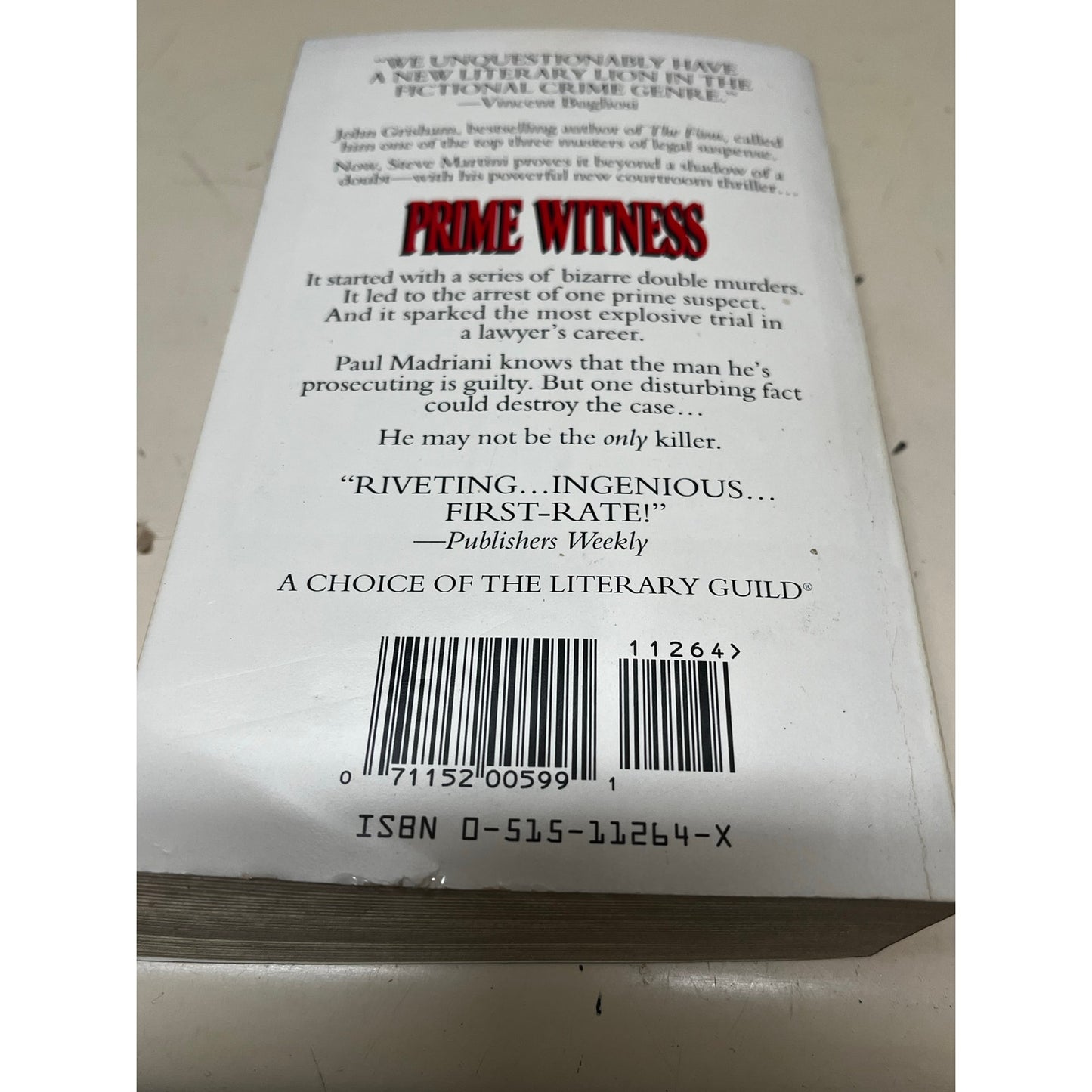 Prime Witness By Steve Martini PaperBook