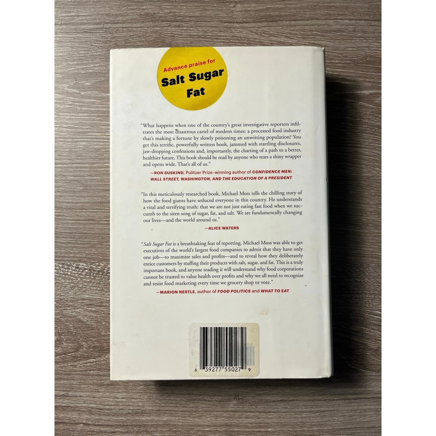 Salt Sugar Fat Hardcover Book