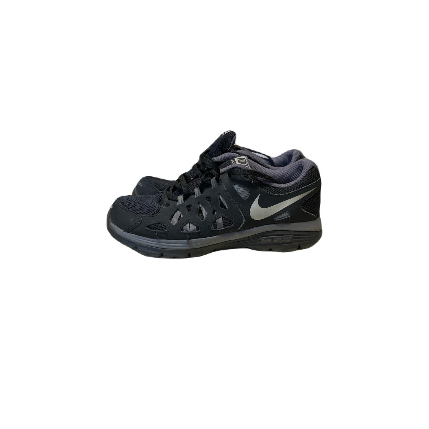 Black & Gray Nike Sneakers For Kids unisex Size 6